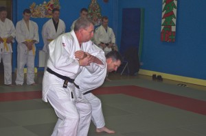 Martin Savage & Paul Brady giving their Kata display at the P.E. Teacher's Judo Course Graduation 11th December 2011